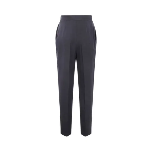 Pleat Detailed Tapered Leg Trousers