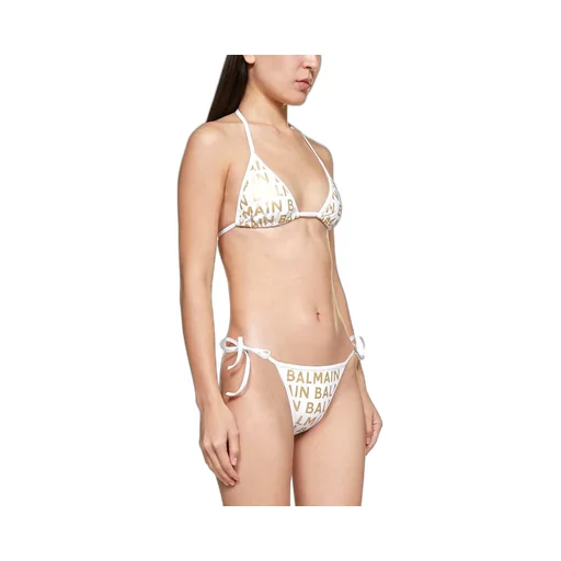 Allover Logo Printed Two-Piece Bikini
