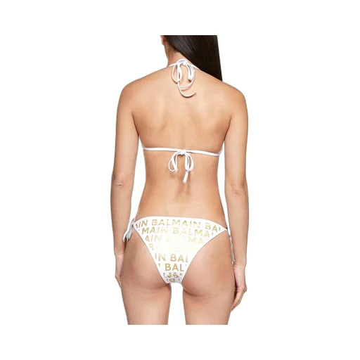 Allover Logo Printed Two-Piece Bikini
