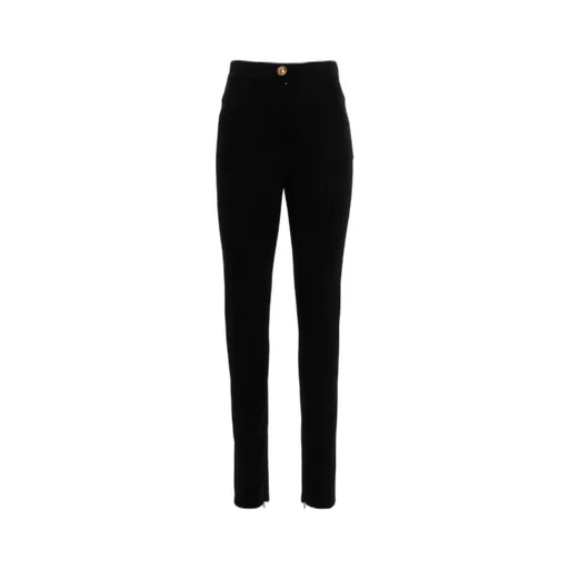 High Waist Slim Fit Trousers