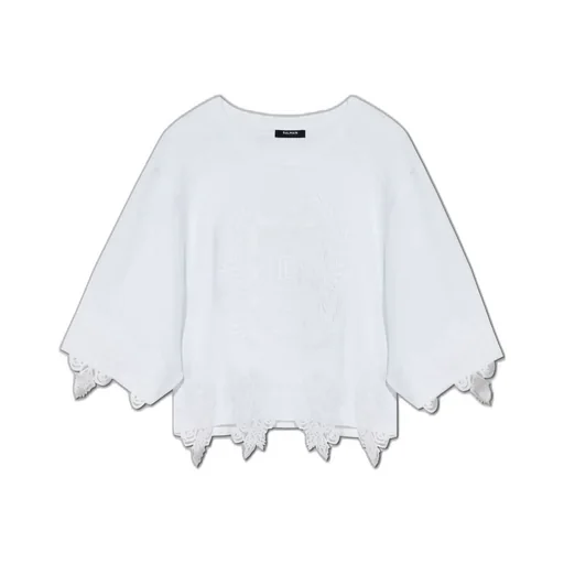 Logo Embroidered Oversize Top