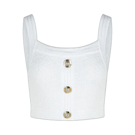Tweed Cropped Top