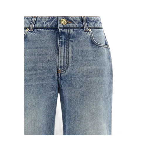 Logo Patch Straight-Leg Jeans