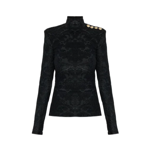 Baroque Pattern Long-Sleeved Top