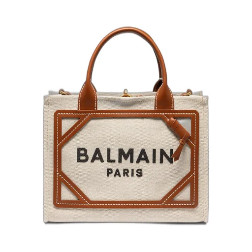 Logo Printed Top Handle Bag