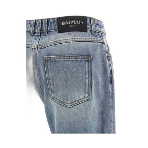 Logo Patch Straight-Leg Jeans