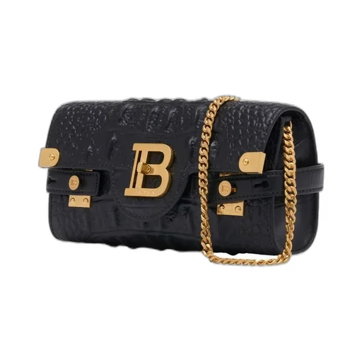 Chain Link Embossed Shoulder Bag