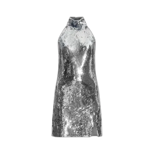 Sequinned Halterneck Dress