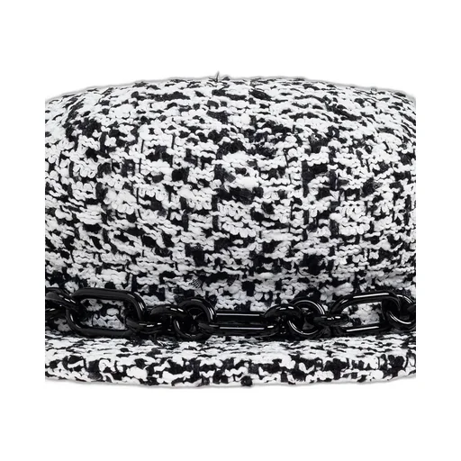 Tweed Chain Detailed Flat Cap