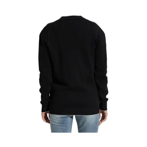 EmblÈMe-Embroidered Knit Cardigan