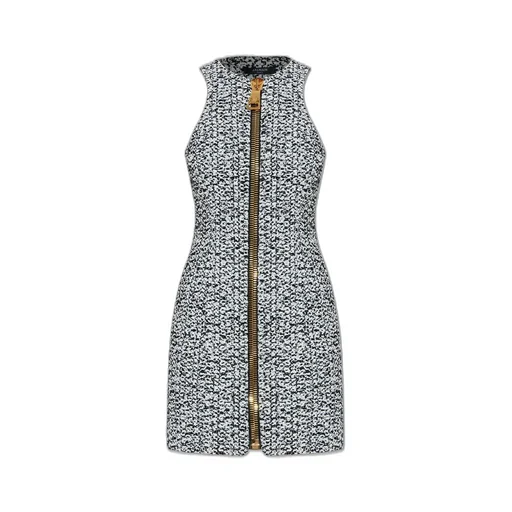 Sleeveless Tweed Mini Dress