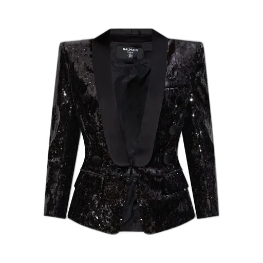 Sequinned Collared Blazer