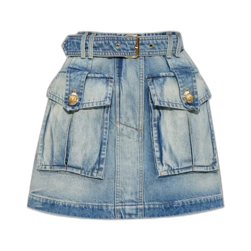 Pocket Mini Denim Skirt