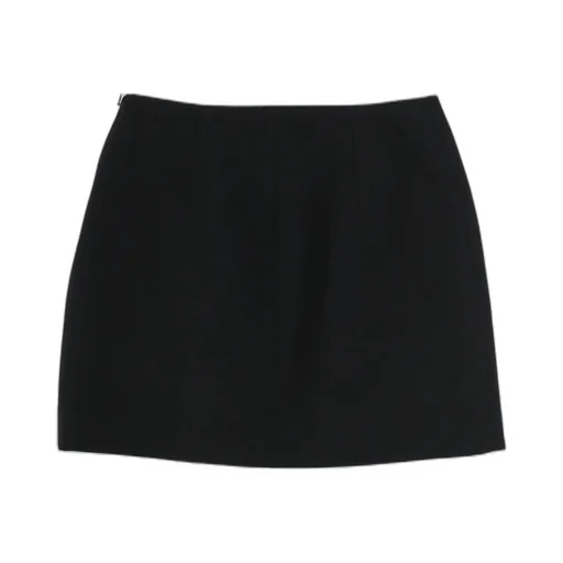 Button Embellished Mini Skirt