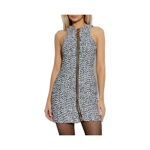 Sleeveless Tweed Mini Dress