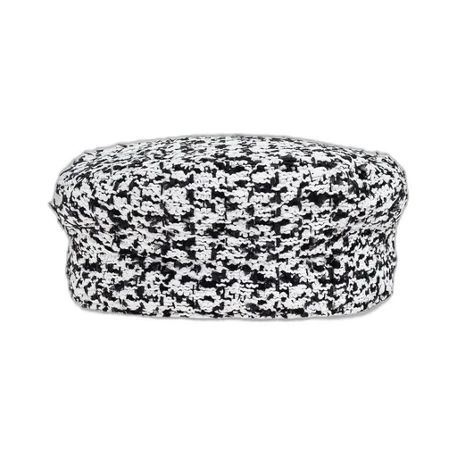 Tweed Chain Detailed Flat Cap