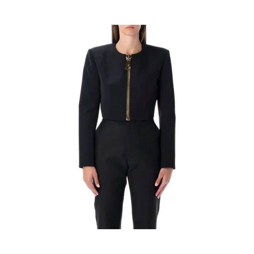 Zip-Up Padded Cropped Jacket