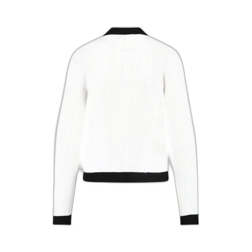 Two-Toned Buttoned Cardigan