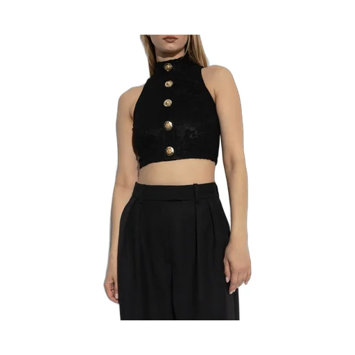 Baroque Patterned Sleeveless Top