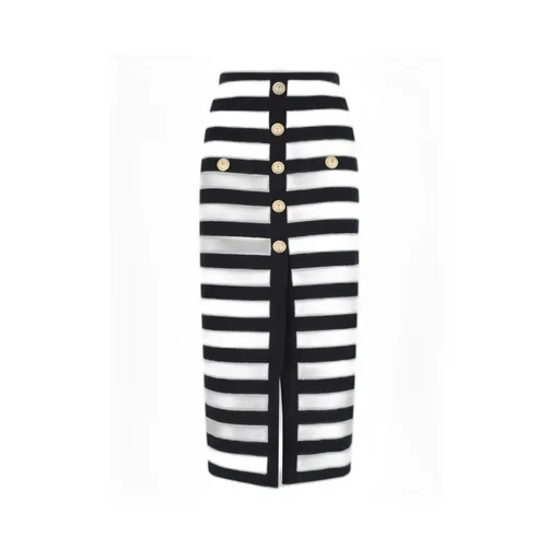 Striped Long Skirt