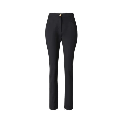 High Waist Slim Fit Trousers