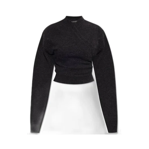 Cross-Over Knit Sweater