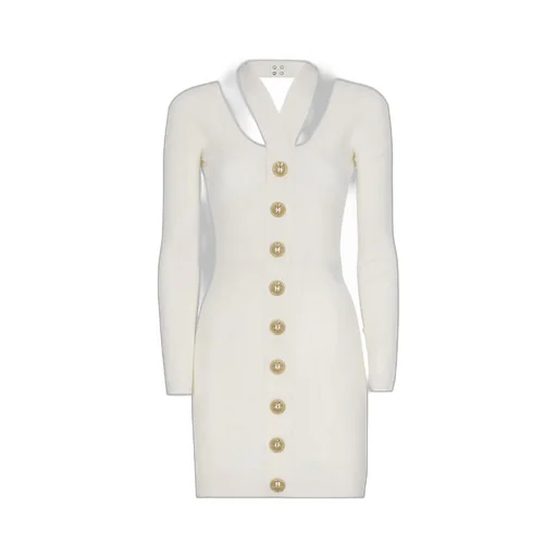 Cut Out Open Back Knit Mini Dress