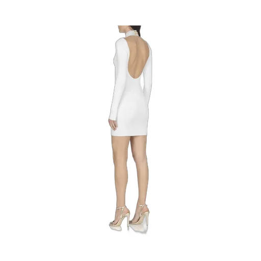 Cut Out Open Back Knit Mini Dress