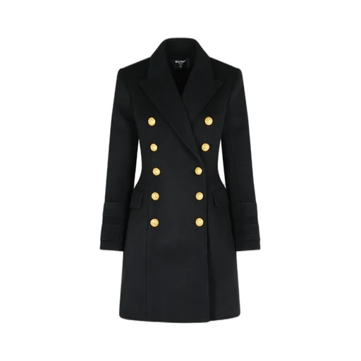 Double Breasted Straight Hem Coat