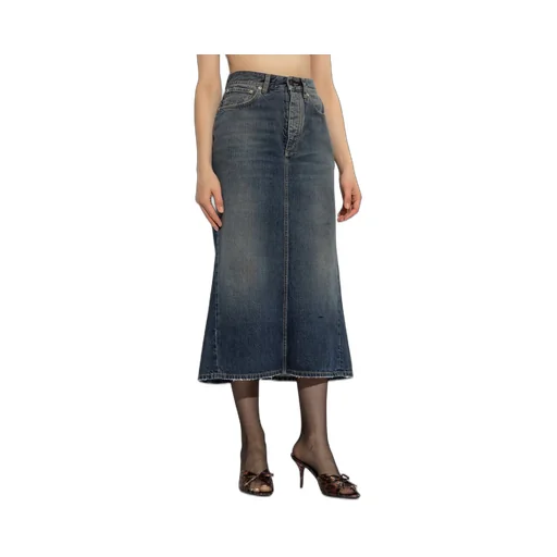 Denim Midi Skirt