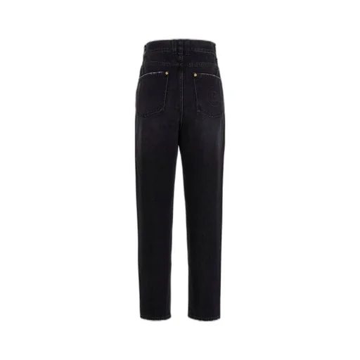 Distressed Low-Rise Boyfriend Jeans