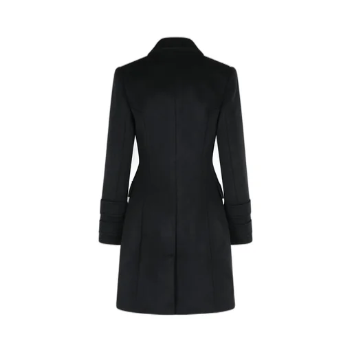 Double Breasted Straight Hem Coat