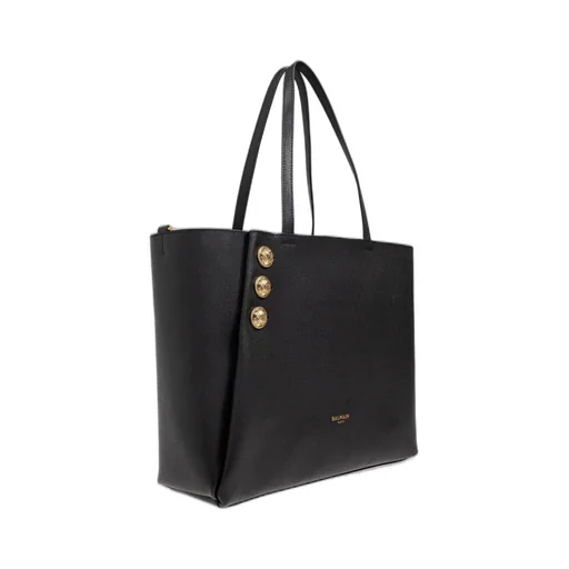 Button Detailed Tote Bag