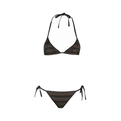 Logo Printed Two-Piece Bikini Set