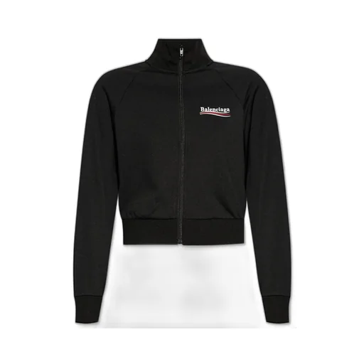 Logo Printed Zip-Up Jacket