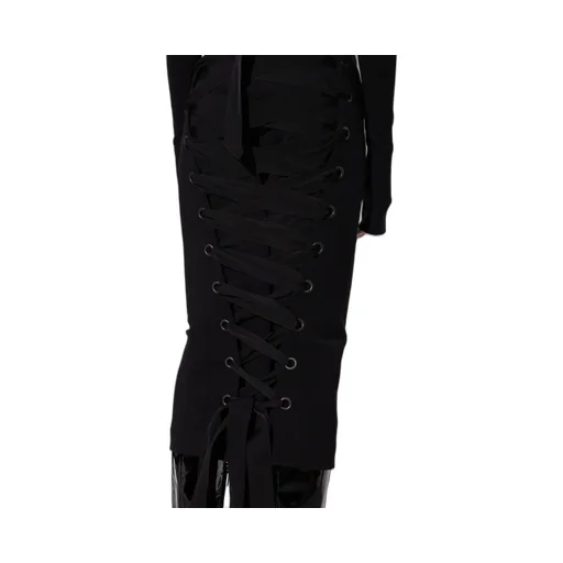 Stand Up Collar Midi Dress