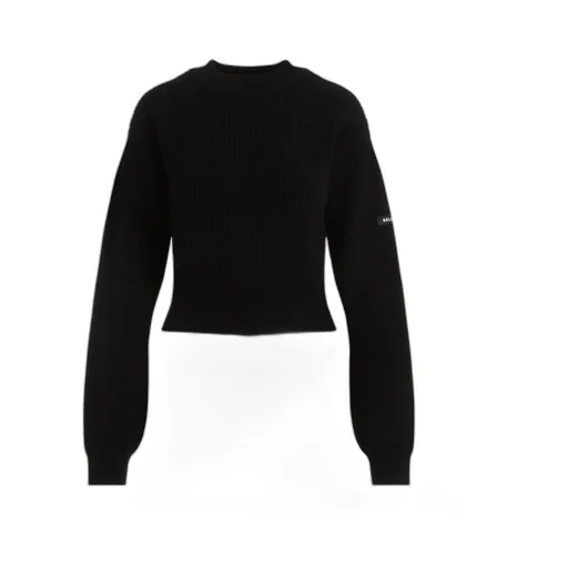 Logo Patch Cropped Sweater
