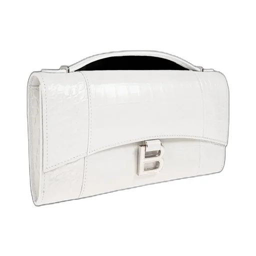 Logo Plaque Embossed Clutch Bag