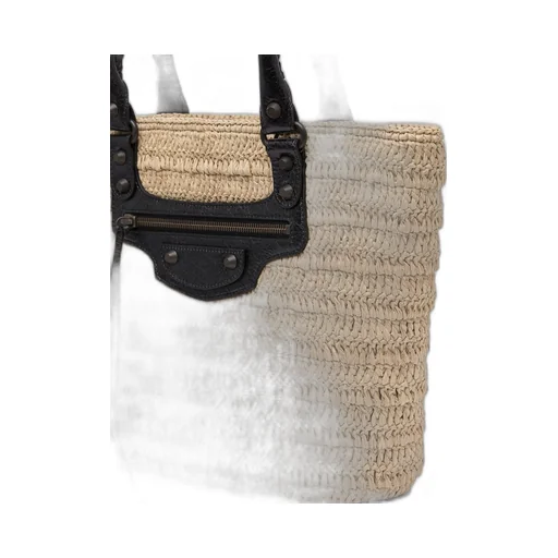 Le Cagole Raffia Basket Bag