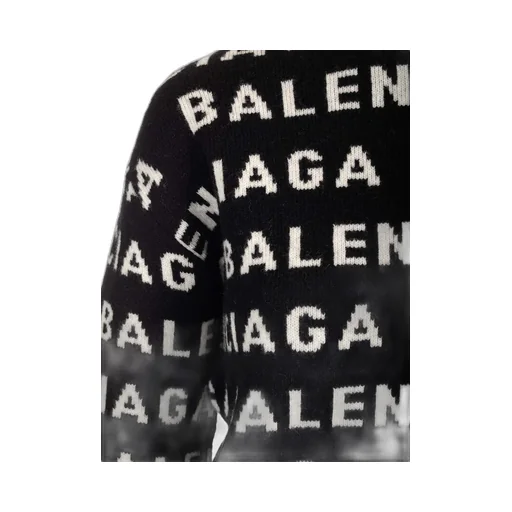 Logo Intarsia Knit Crewneck Jumper