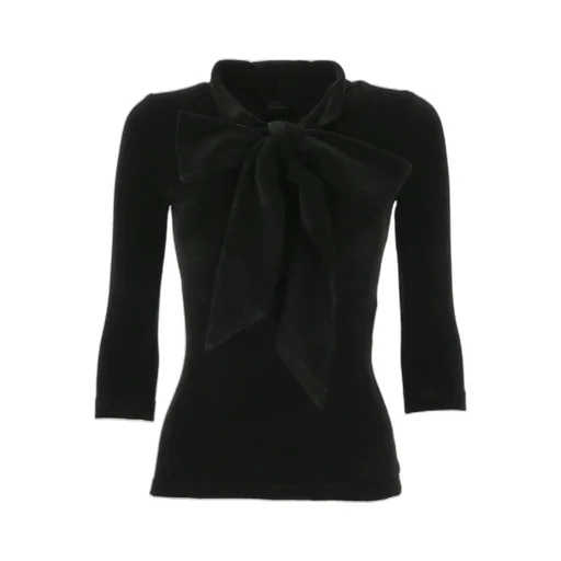 Turtleneck Scarf Fitted Top