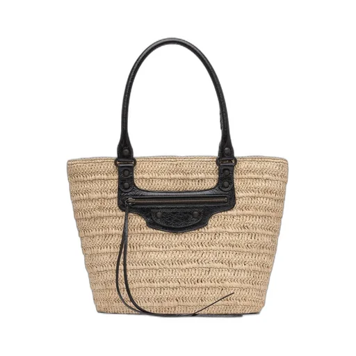 Le Cagole Raffia Basket Bag
