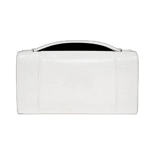 Logo Plaque Embossed Clutch Bag