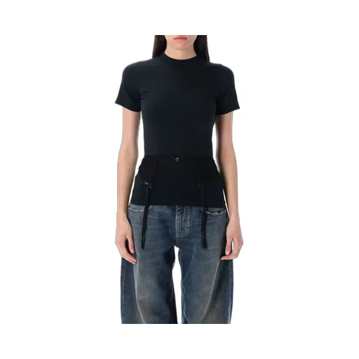 Lingerie Detailed Crewneck T-Shirt