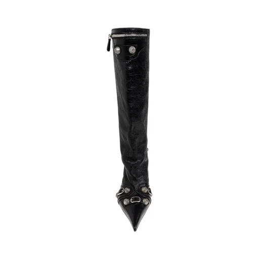Pointed-Toe Heeled Boots