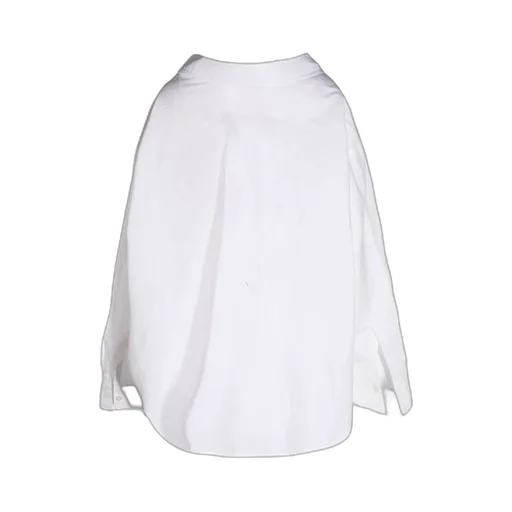 Off-Shoulder Oversized Poplin Shirt