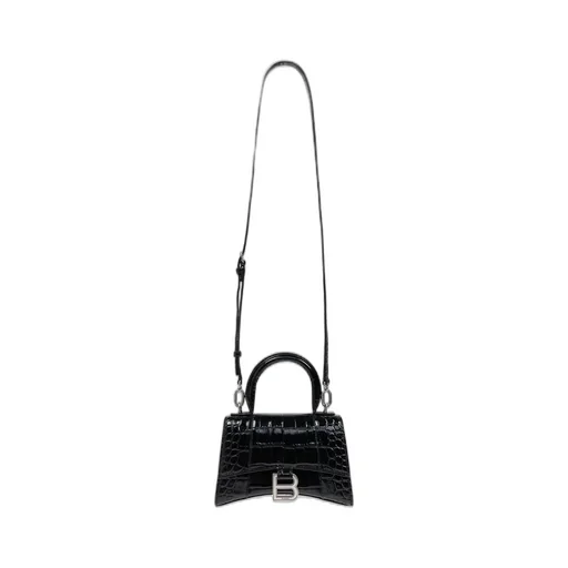 Hourglass Xs Logo Plaque Tote Bag
