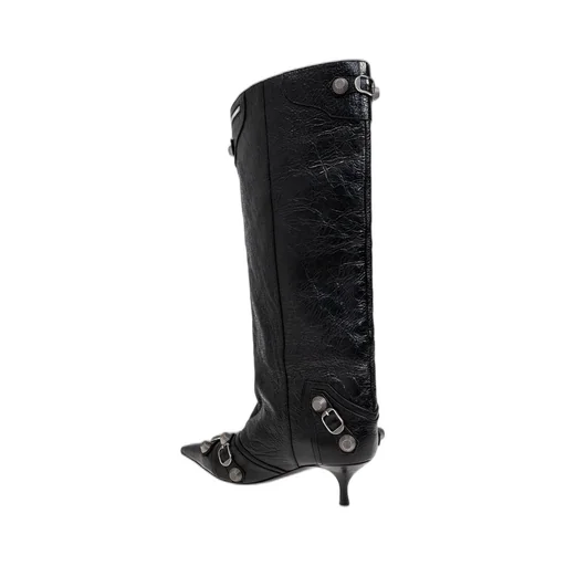 Pointed-Toe Heeled Boots