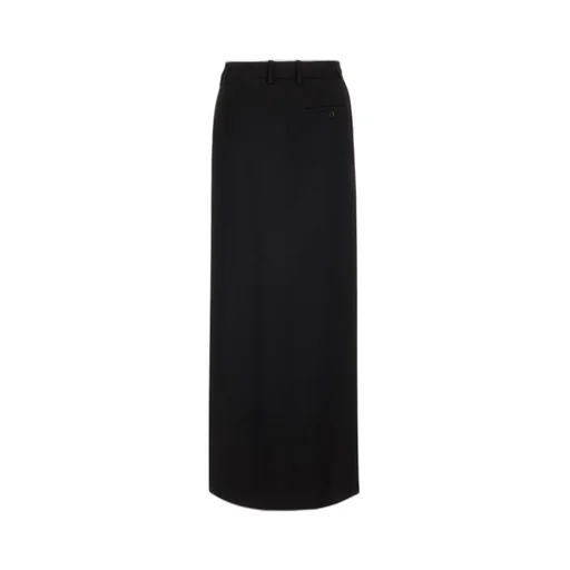 Side Slit Tailored Maxi Skirt