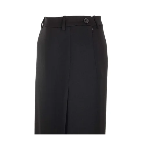 Side Slit Tailored Maxi Skirt